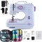 Sewing Machine For Beginners, Mini Sewing Machines, Included 2 Speed Foot Pedal, Portable Sewing Machines With 12 Built-In Stitch Patterns, (With Basic Sewing Kit)